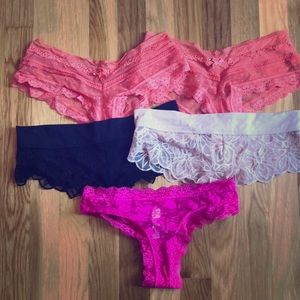 5 mesh Victoria’s Secret/Pink cheekster panty